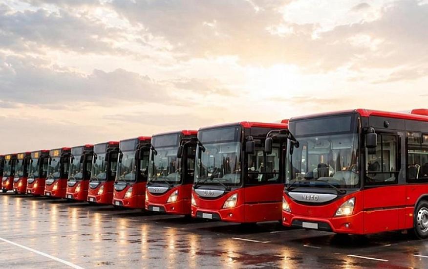 Daha bir marşrut xəttinin avtobusları 