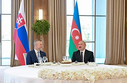 İlham Əliyevin adından Xankəndidə Slovakiya Prezidentinin şərəfinə 