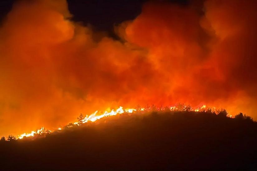 Forest fire in Turkey: