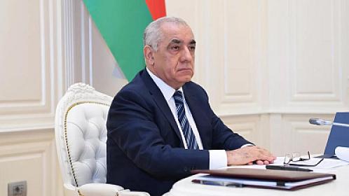 Baş nazir Əli Əsədov Fələstinin Baş naziri ilə 