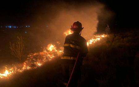 A strong fire started in Khankendi