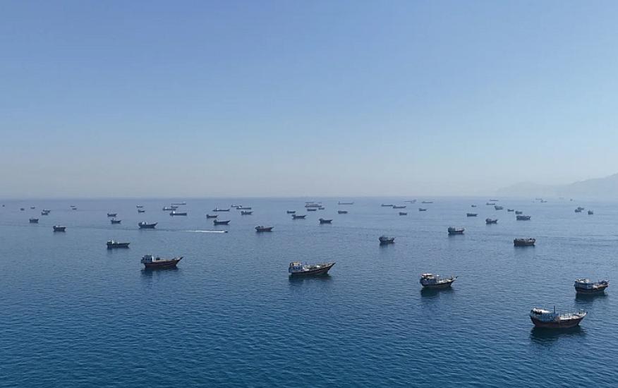Two oil tankers in Hormuz