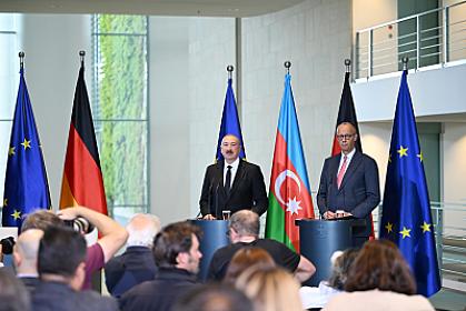 Prezident İlham Əliyev və Federal Kansler Fridrix Merts 