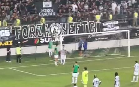 Tense moments after "Neftçi"'s defeat -