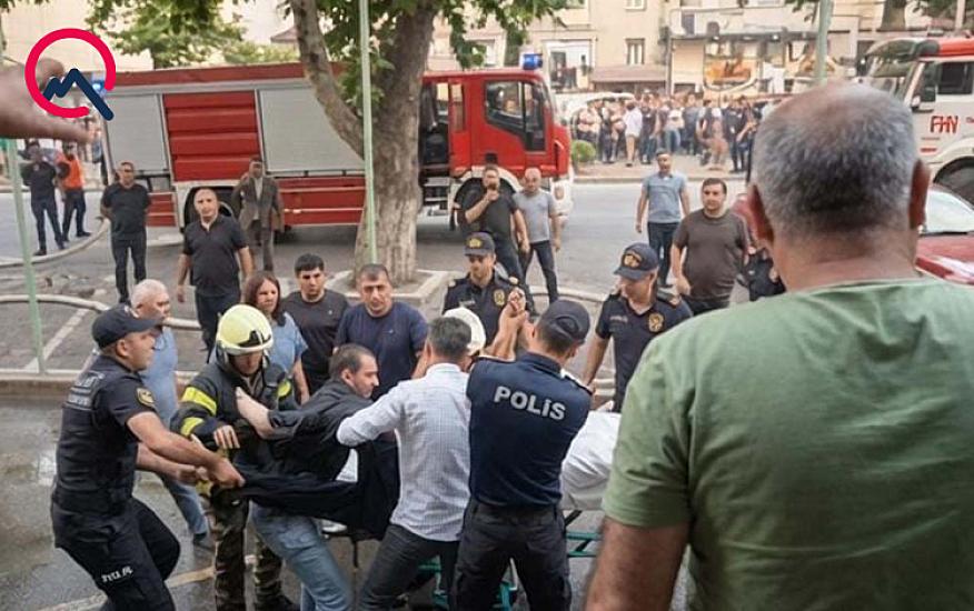 Xankəndidə kafedə yanğın olub, 