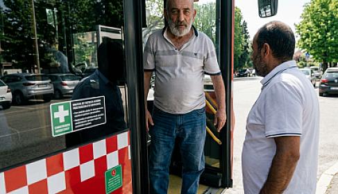 Sumqayıtda avtobus sürücüsü ilə sərnişin arasında mübahisə - 