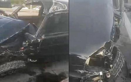 Buzovnada “BYD”yə çırpılan “Niva” aşdı - 