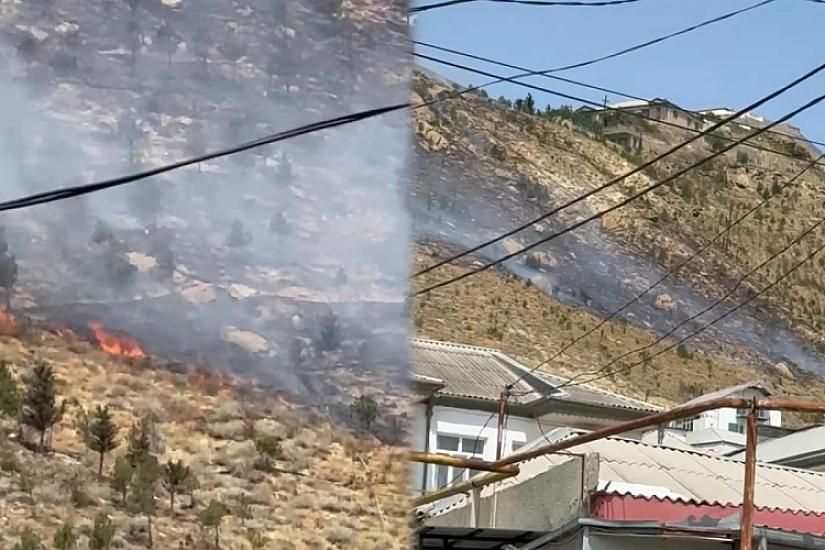 Səbaildə səhərdən başlayan yanğın davam edir: