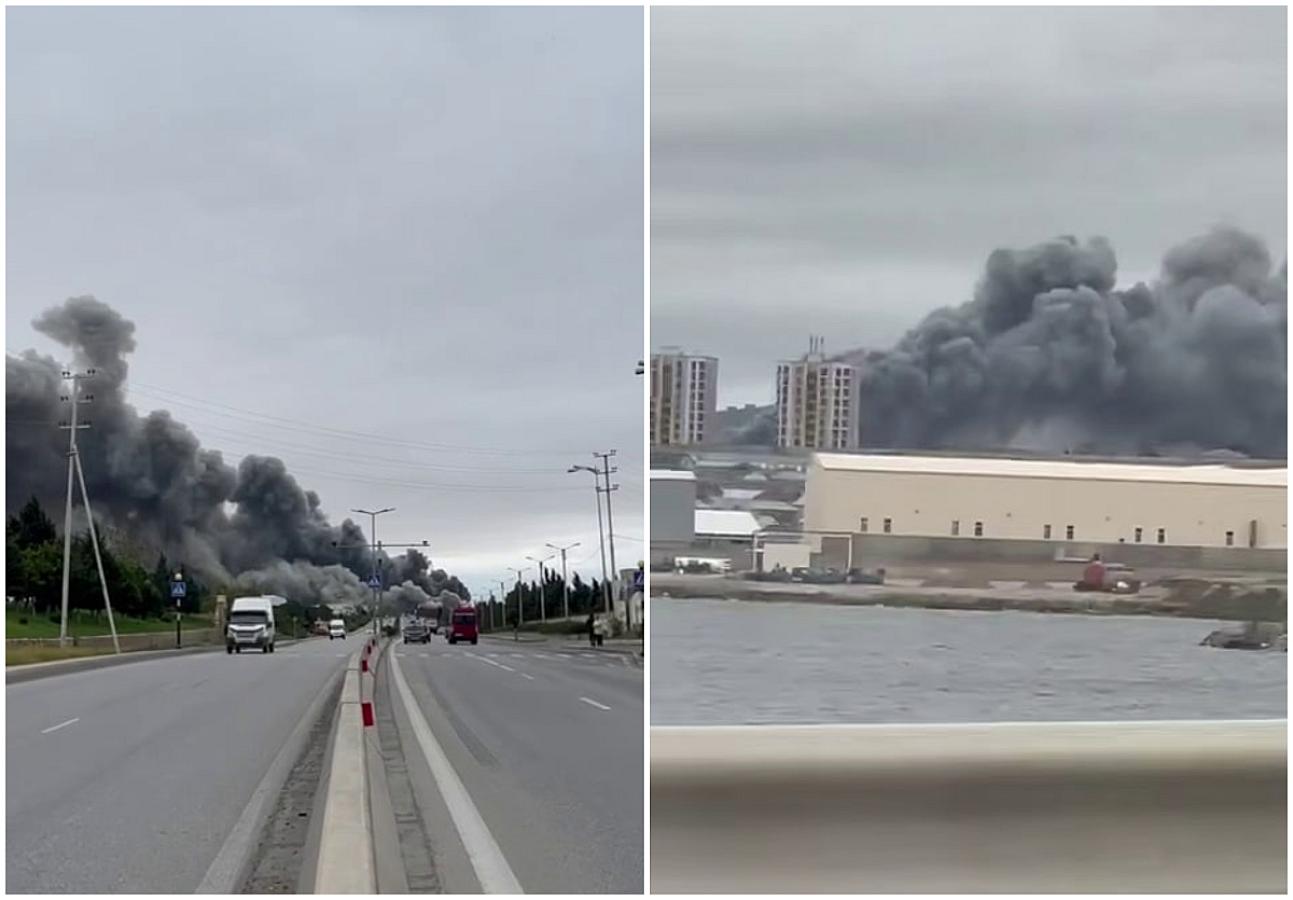 SON DƏQİQƏ: Abşeronda anbar yanır - 