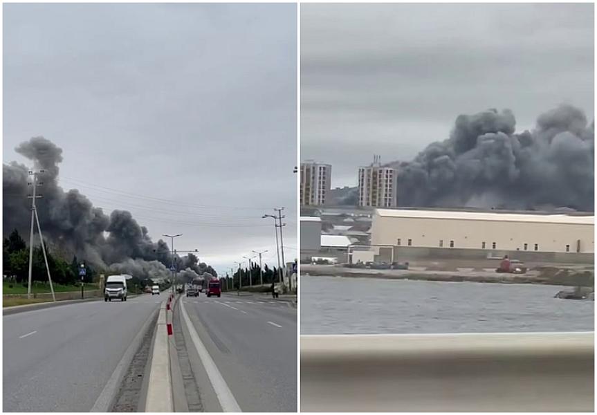 SON DƏQİQƏ: Abşeronda anbar yanır - 