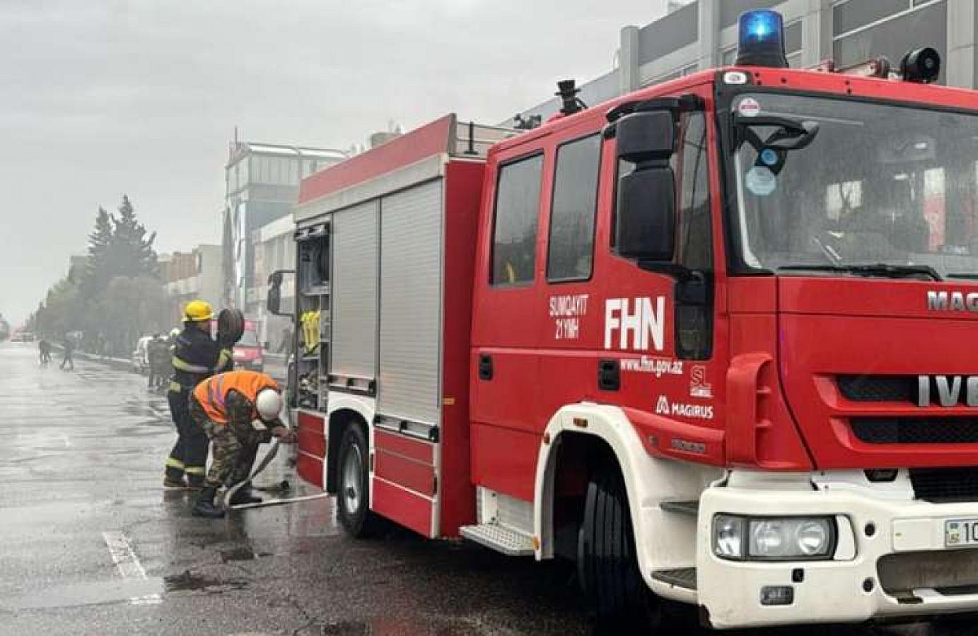 Güclü yanğın olan obyekt