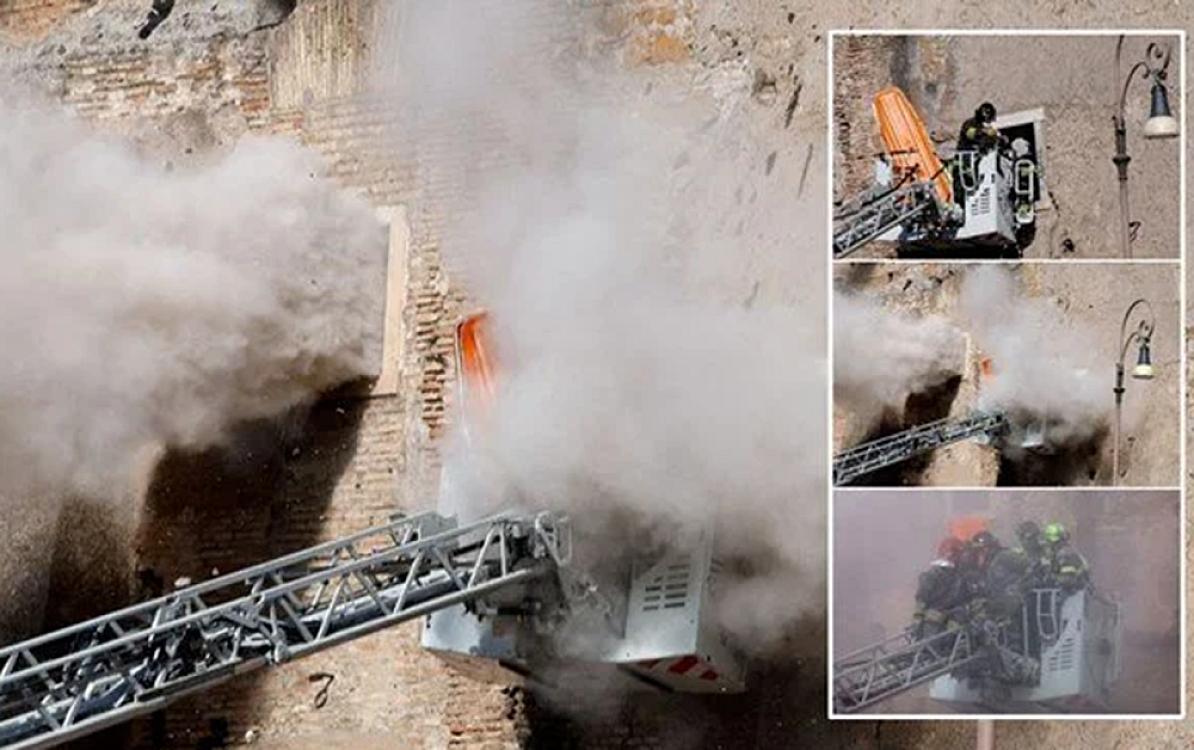 Romada tarixi qüllə çökdü -