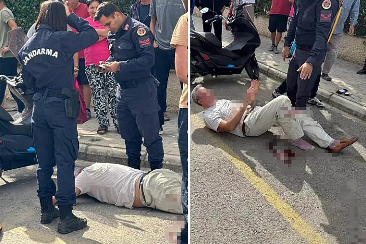 Küçənin ortasında dəhşət! Rus cütlüyün mübahisəsi qanla bitdi - 