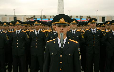 Polis Akademiyası kursantlarından “Zəfər təntənəsi” - 