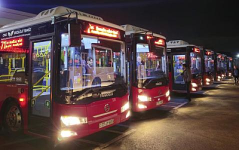 Bu marşrut xətti üzrə avtobuslar 