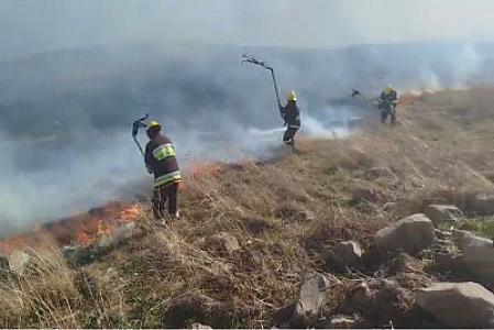 Gədəbəydə dağlıq ərazidə yanğın baş verib - 