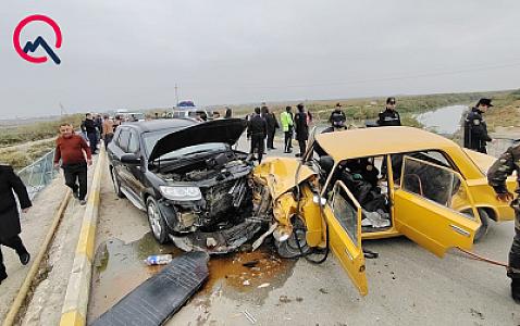 Hacıqabulda ağır qəza - Ölənlər var - 
