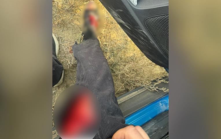 AzTV-nin müxbiri təyyarənin qəzaya düşdüyü yerdə 