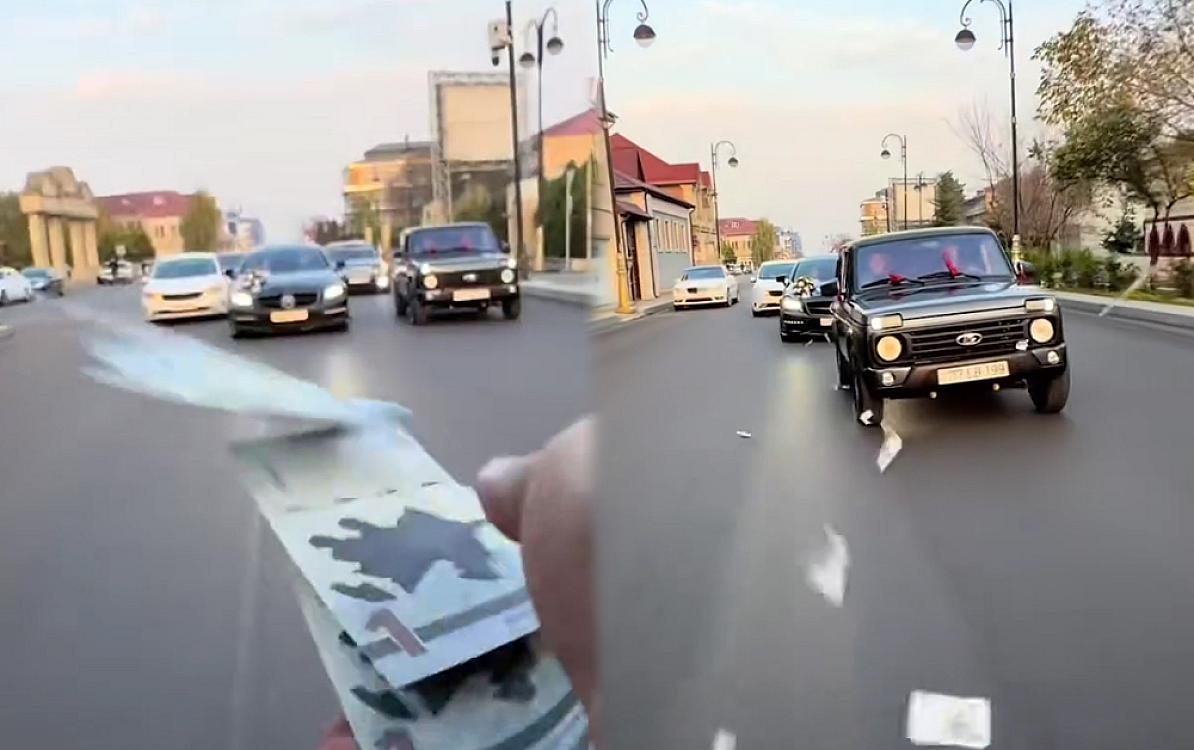 Toy karvanında “avtoş”luq edib yola