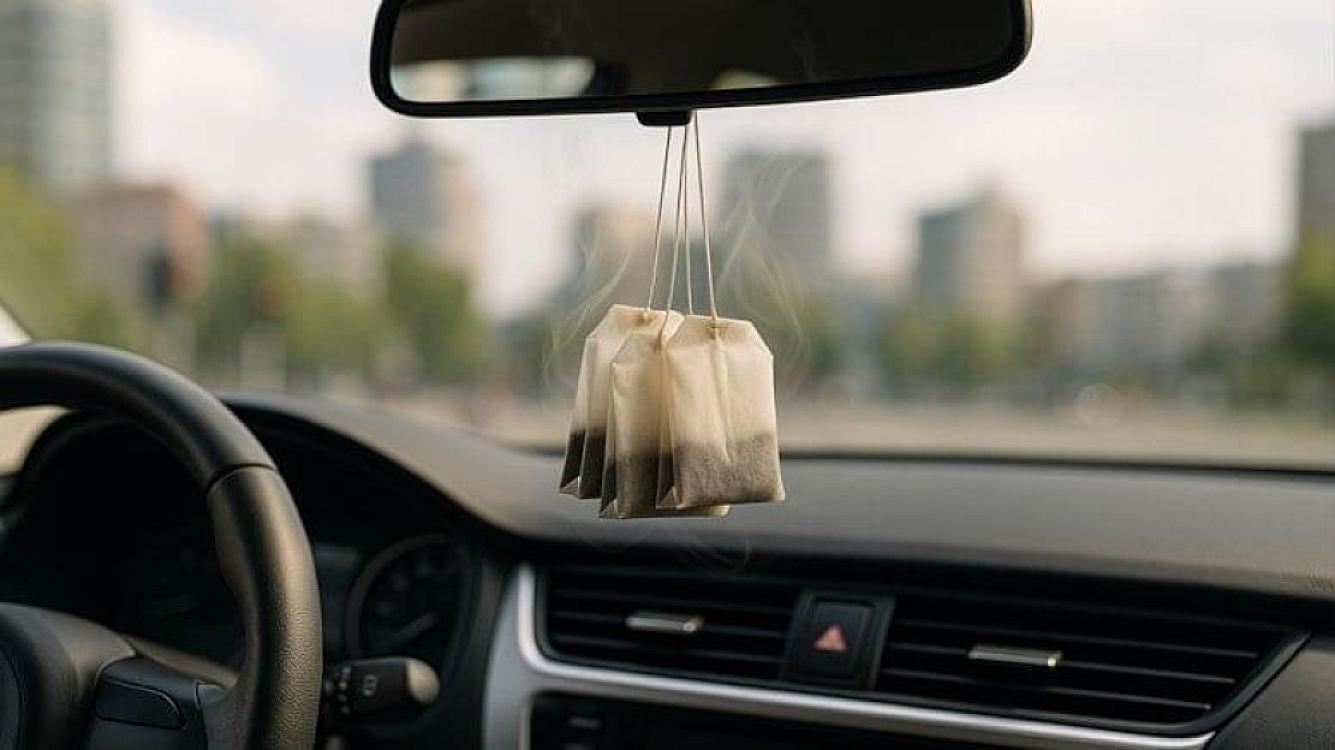 Hang a packet of tea on the car and see the miracle