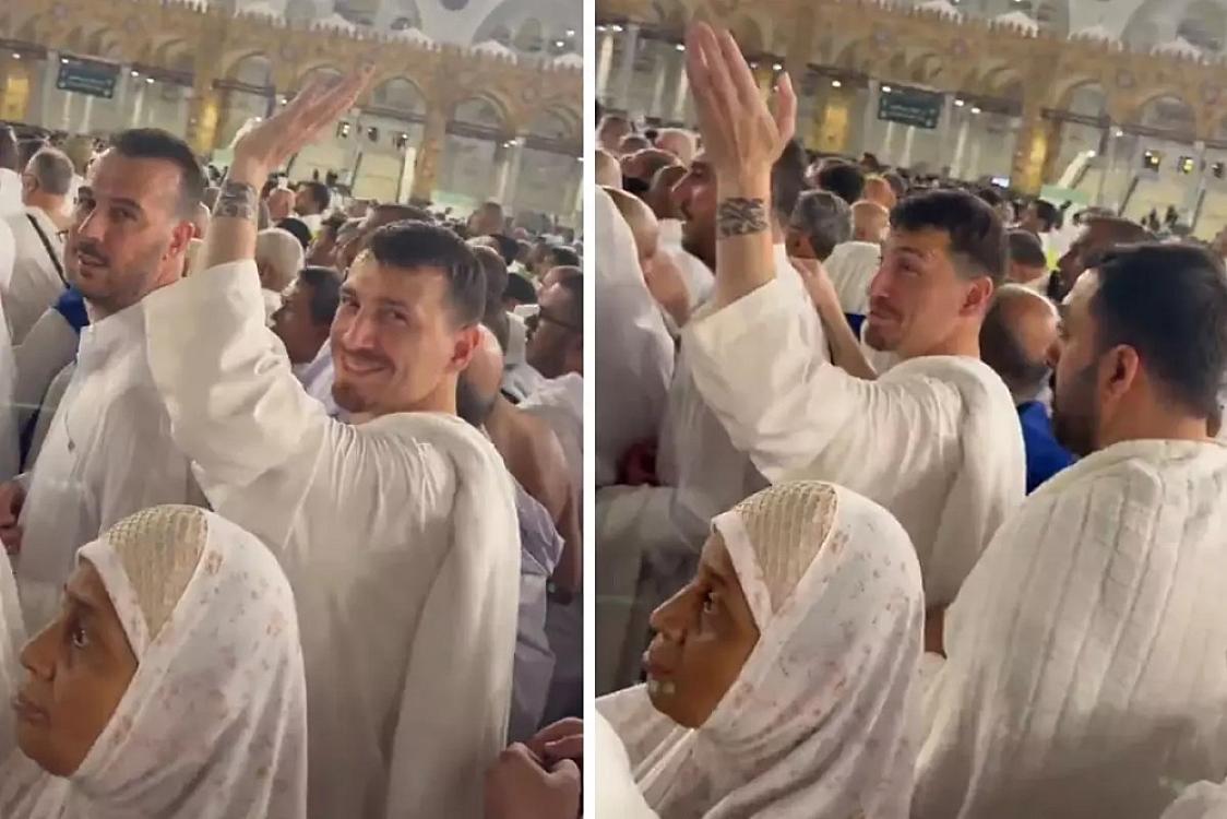 Məşhur futbolçunun ümrə ziyarəti gündəm oldu - 