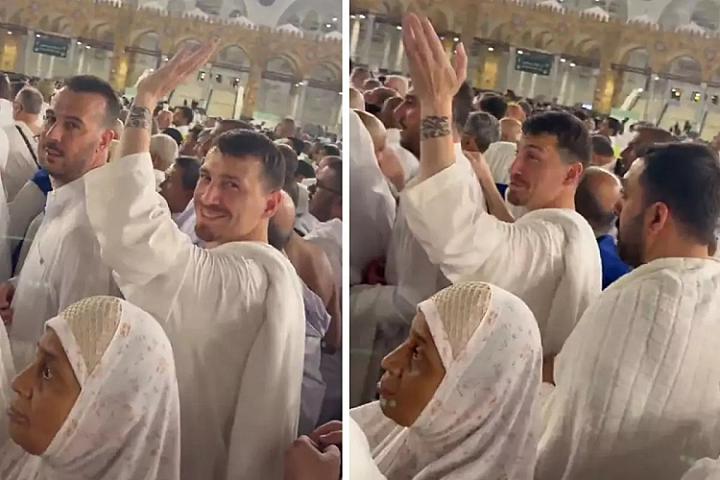 Məşhur futbolçunun ümrə ziyarəti gündəm oldu - 