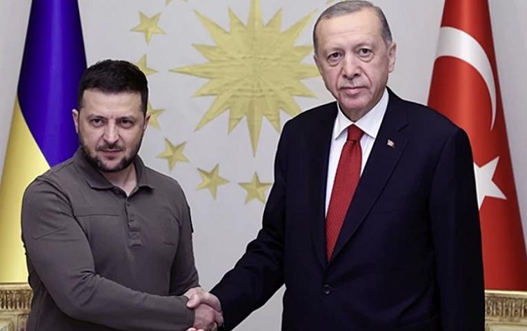 Ərdoğanla Zelenskinin görüşü başladı