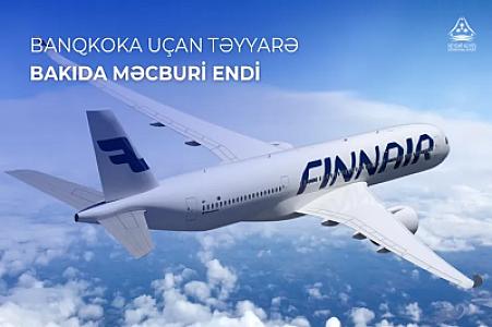 Banqkoka uçan təyyarə Bakıda