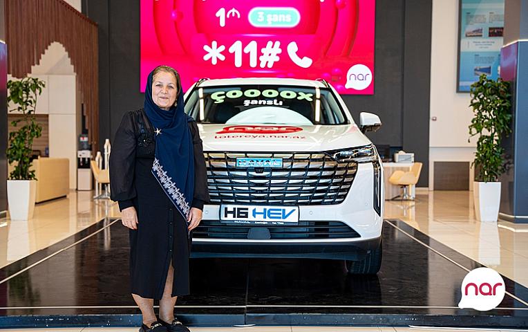 “Nar”ın həyəcan dolu lotereyasının növbəti qalibi yeni avtomobilinin açarlarını 