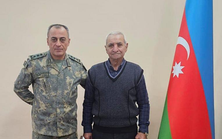 Hikmət Mirzəyev əfsanəvi kəşfiyyatçının atası ilə görüşdü - 