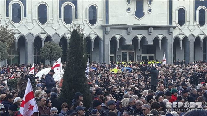 Tbilisidə etiraz aksiyasında 5500 nəfər iştirak edib- FOTO,YENİLƏNİB