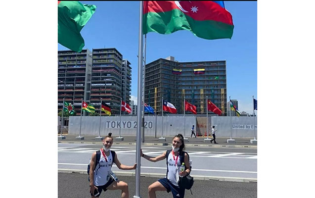 Azərbaycanlı bacılar Olimpiadada ilk medalını qazandı - FOTOLAR