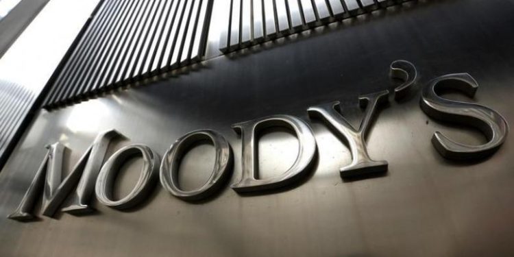 A Moody's sign is displayed on 7 World Trade Center, the company's corporate headquarters in New York, February 6, 2013. REUTERS/Brendan McDermid