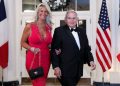 FILE PHOTO: Senator Bob Menendez (D-NJ) and his wife Nadine Arslanian arrive for a state dinner in honor of French President Emmanuel Macron at the White House in Washington, U.S., December 1, 2022. REUTERS/Amanda Andrade-Rhoades/File Photo